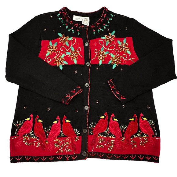 White Stag Sweaters - WHITE STAG Christmas Holiday Sweater Cardigan Size 18W/20W